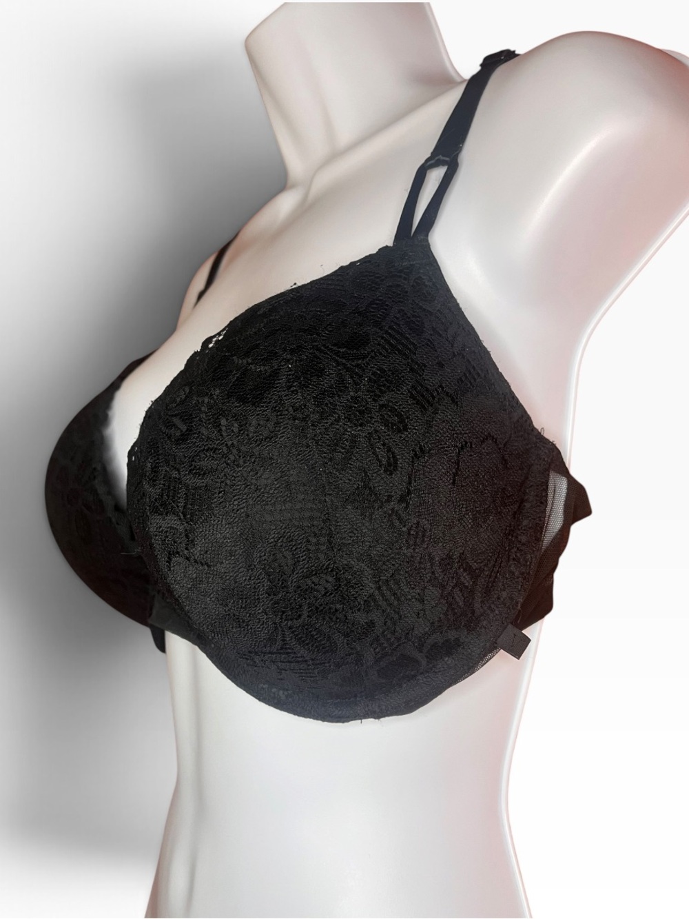 Victoria's Secret Black Lace Push-Up Bra 36DD